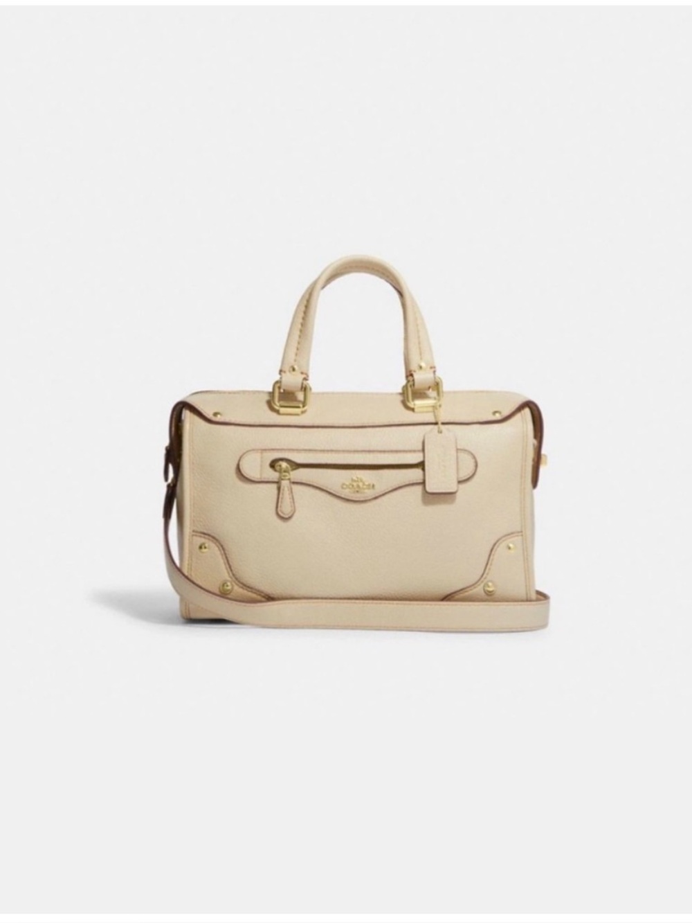 NWOT Coach Millie Satchel Ivory/Gold
